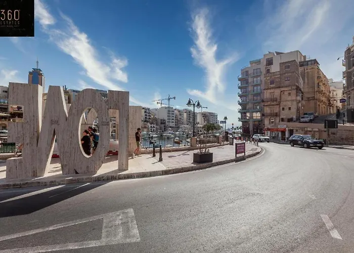 Apartment Modern Paceville With Wifi & Ac By 360 Estates *